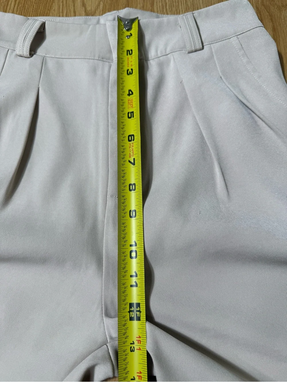 Sleeveless Pocket Shirt & Tailored Pants Set - Light Beige - Size S